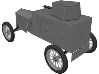 Ford Armored Car 3D Model preview