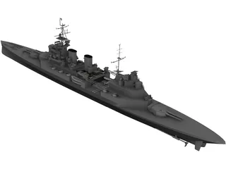 Renown Battlecruiser 3D Model preview