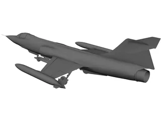 Lockheed F-104 Starfighter 3D Model preview