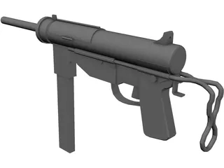 M3 Greese Gun 3D Model preview