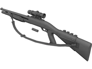 M3 DG Shotgun 3D Model preview
