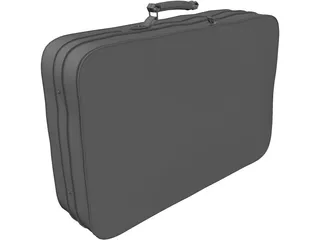 Traveling Suitcase 3D Model preview