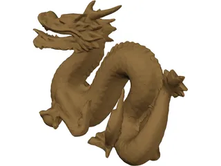 Golden Dragon 3D Model preview