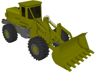 Front End Loader 3D Model preview