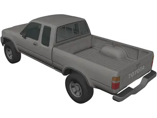 Toyota HiLux UTE 3D Model preview