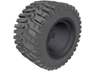 Micky Tompson Baja Claw Tyre 3D Model preview