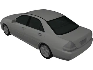 Toyota Mark II (2000) 3D Model preview