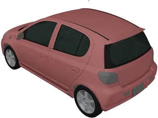 Toyota Yaris 3D Model preview