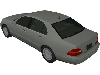 Lexus LS430 (2003) 3D Model preview