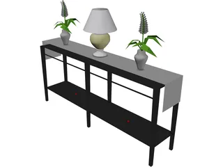 Console Table 3D Model preview