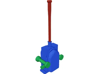 Hand Pump 3D Model preview