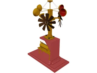 Anemometer 3D Model preview
