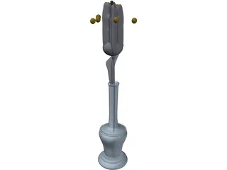 Lily In Vase 3D Model preview