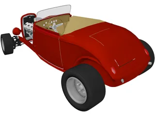 Ford Hotrod Roadster (1932) 3D Model preview