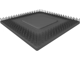 CPU Processor 3D Model preview