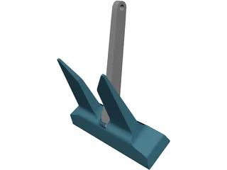 Danforth Anchor 3D Model preview