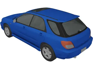 Subaru Impreza WRX Sport Wagon 3D Model preview