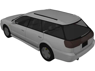 Subaru Legacy (1998) 3D Model preview