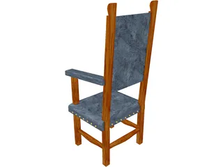 Antique Chair 3D Model preview