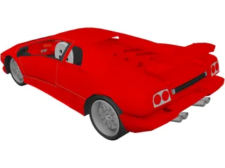 Lamborghini Diablo 3D Model preview