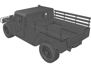 HUMVEE 2-door 3D Model preview