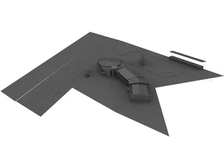 Showroom Structure 3D Model preview