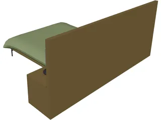 Bed Hospital 3D Model preview
