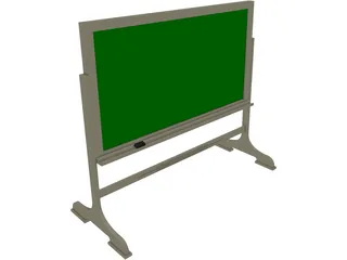 Chalkboard Free-Standing 3D Model preview
