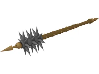 Spiked Mace 3D Model preview