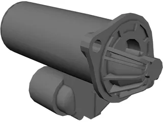 Starter Motor 3D Model preview