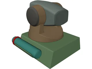 PC WebCam 3D Model preview