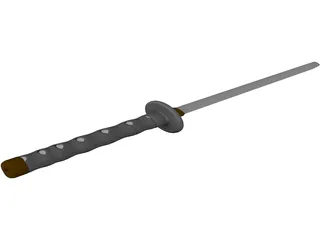 Ninjato Katana 3D Model preview