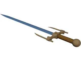 Medieval Sword 3D Model preview
