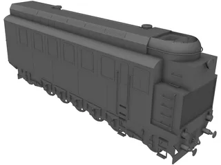 Lomonosov Train 3D Model preview