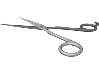Haircut Scissors 3D Model preview