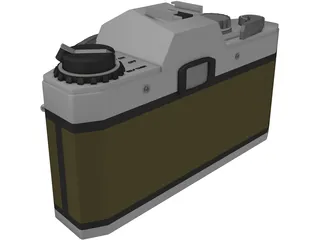 Olympus OM10 Photo Camera (35 mm) 3D Model preview