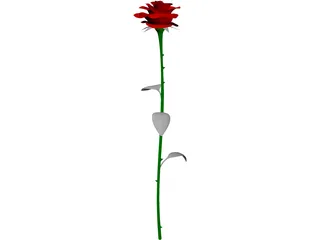 Rose 3D Model preview
