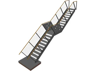 Stairs 3D Model preview