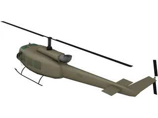Bell UH-1 Iroquois 3D Model preview