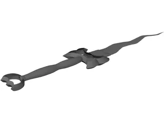 Dagger Flame 3D Model preview