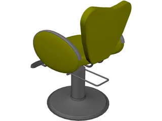 Salon Styling Chair 3D Model preview
