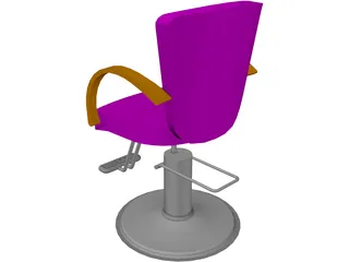 Takara Belmont Liu Hair Styling Chair 3D Model preview