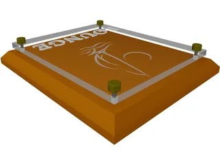 ADA Sign - Woodand Glass 3D Model preview