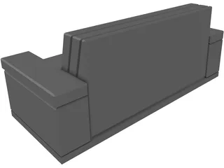 Flop Sofa 3D Model preview
