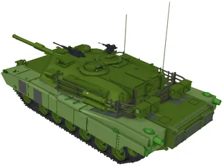 American M1A1 Abrams Main Battle Tank 3D Model preview