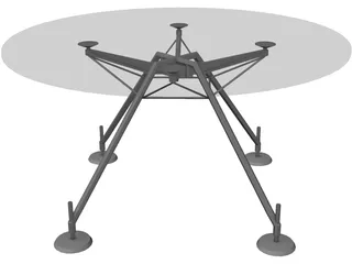 Table Hi-Tech 3D Model preview
