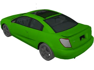Saturn Ion Quad Coupe (2004) 3D Model preview