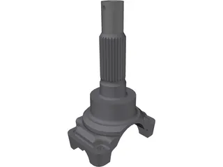 Transmission Yoke - Driveshaft 3D Model preview