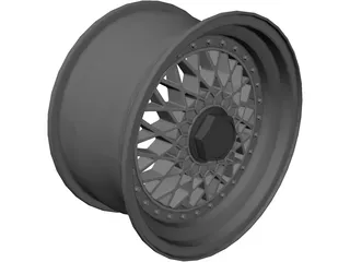 Porsche BBS RM Rim 3D Model preview