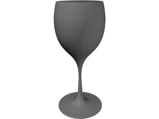 Wine Glass 3D Model preview